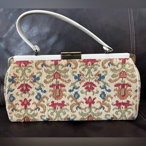 Mid-century Vintage Verdi Needlepoint Handbag